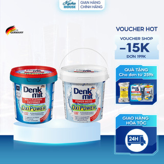 Bột Tẩy Trắng Quần Áo Đa Năng Denkmit Oxi Power Giúp Tẩy Trắng Vết Ố, Vết Bẩn Cho Quần Áo Trắng Và Màu Nội Địa Đức