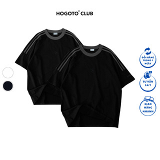 Áo thun Local Brand thêu chữ H unisex 100% cotton - shop Hogotoclub - nam nữ from rộng oversize
