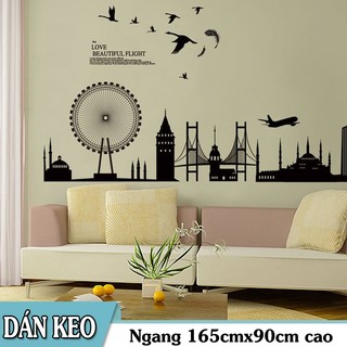 Decal trang trí tường - Khu Vui Chơi giải Trí Đen