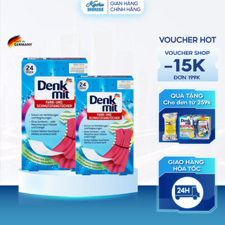 Giấy Hút Màu Chống Phai Màu Quần Áo Denkmit 24 Tờ Hàng Nội Địa Đức Chính Hãng 100%