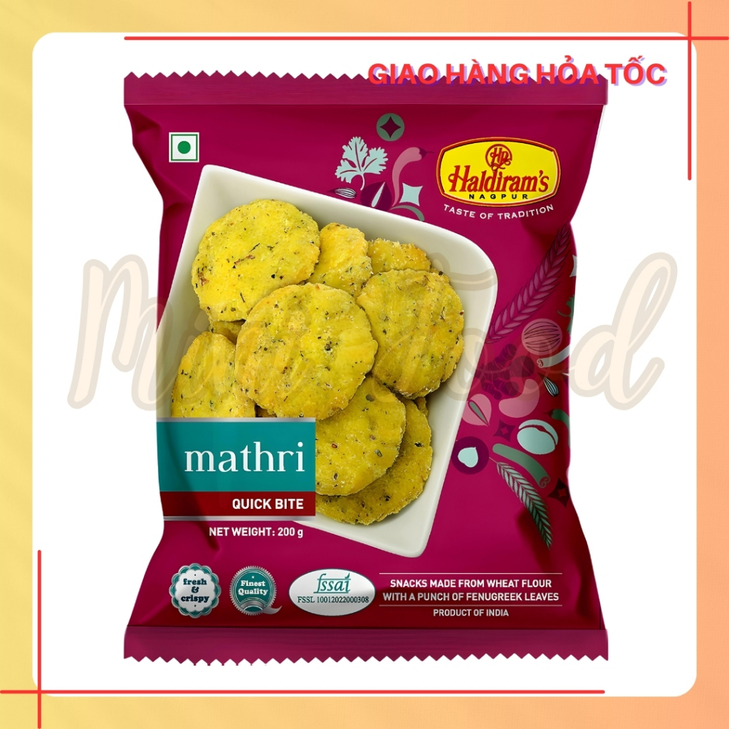 SNACK Ăn Liền Ấn Độ HALDIRAM'S MATHRI [Mini Food]