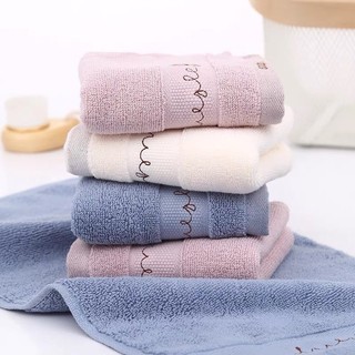  Khăn Mặt Cotton Thêu Họa Tiết Mộc Thiên Xinh Xắn Mềm Mịn Thấm Hút Tốt An Toàn Cho Da