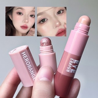 🌹herorange 4 màu bút phấn mắt ngọc trai shimmer matte crayon bút chì phấn mắt