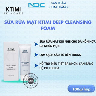 KTIMI - SỮA RỬA MẶT DỊU NHẸ CHO DA NHỜN MỤN