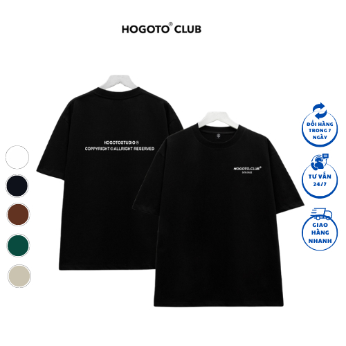 Áo thun Local Brand HOGOTO S/S 2022 - shop Hogotoclub - nam nữ unisex 100% cotton định lượng 230gsm from rộng oversize