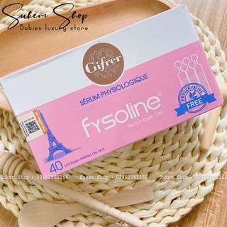 Nước Muối Sinh Lý, Nước Muối Fysioline 40 Ống Màu Hồng