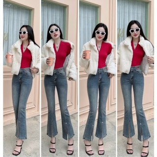 QUẦN JEANS NỮ CO GIÃN LƯNG CAO