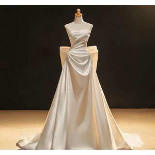 Đầm maxi cưới TRIPBLE T DRESS nơ lưng to rời siêu tôn dáng - MS19Y - size S/M/L