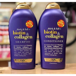 Dầu gội đầu OGX Thick & full + biotin & collagen 577ml & 385ml