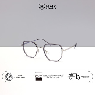 Gọng Kính Đa Giác HMK Eyewear Kim Loại Titanium Thanh Lịch Đa Sắc Màu, Có Thể Lắp Mắt Cận - KL11721