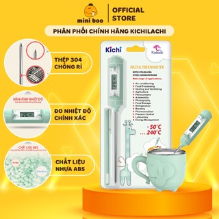 Que đo nhiệt độ sữa, đo nhiệt độ nước tắm, nhiệt kế điện tử kichilachi cho bé - miniboo