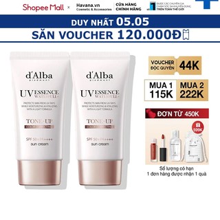Kem chống nắng d'Alba nâng tông da Waterfull Tone-up Sun Cream SPF 50+ 50ml