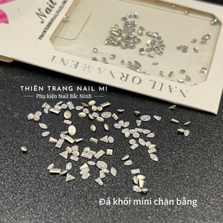 Set đá khối mini chân bằng đính đá siêu đẹp