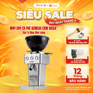 [HCM-Hàng sẵn] Máy xay cà phê, máy xay cafe GEMILAI CRM 9015A tự động - Xay Espresso, pha phin,... Hàng chính hãng 2023