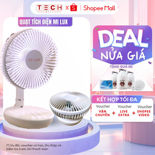 Quạt tích điện GODWELL mini 4500mAh quạt mini để bàn thiết kế 4 tốc độ giảm tiếng ồn mới quạt tích điện để bàn
