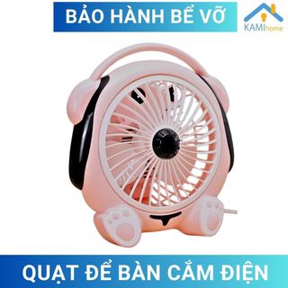 Quạt để bàn văn phòng và giường cho trẻ em hình thú nguồn điện 220V
