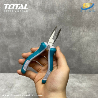 Kềm mũi cong mini 115mm Total THTMN456