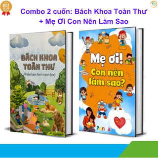 Sách mẹ ơi con nên làm sao, bách khoa toàn thư toán lý hóa 2 cuốn