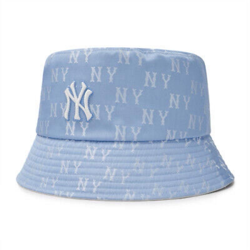 CHÍNH HÃNG - Mũ MLB Classic Monogram Bucket Hat (D.SKYBLUE) - Mũ vành tròn màu xanh trời