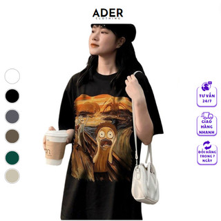 Áo thun sợ hãi unisex 100% cotton 230gsm - nam nữ from rộng oversize