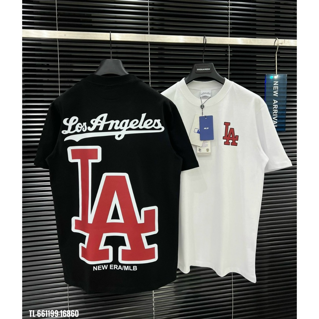 Áo Phông MLB LA In Lụa Cao Cấp Chất Cotton 2 Chiều Hàng Đẹp Chuẩn Tag-Áo Thun LA Hàng Đẹp Hottrend 2024 Mới