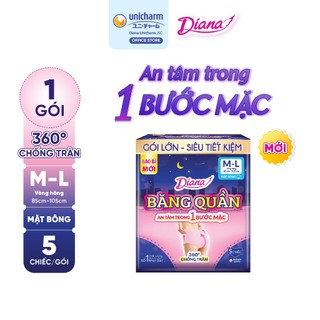 Băng đêm dạng quần Diana size M-L 5 chiếc/gói