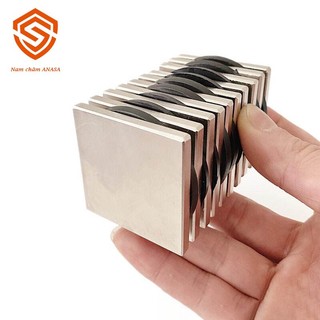 Nam châm đất hiếm 50x50x5mm từ tính mạnh N35