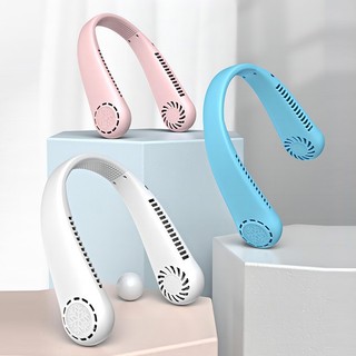 Quạt USB vòng cổ sạc tích điện Phối màu thiết kế thông minh