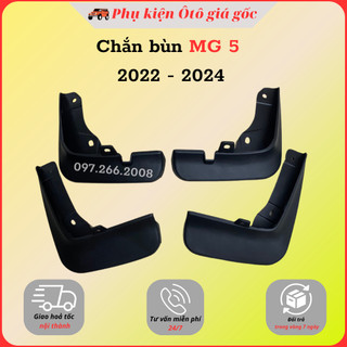 Bộ 4 chắn bùn xe mg5 2022, 2023, 2024, nhựa đen cao cấp