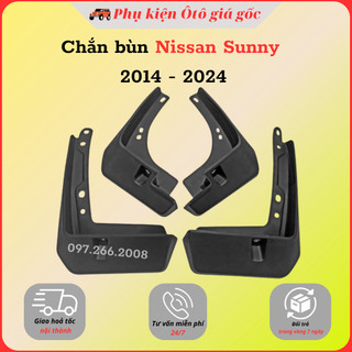 Bộ 4 chắn bùn xe Nissan Sunny 2014 - 2021, 2022, 2023, 2024 nhựa dẻo cao cấp (tặng kèm ốc vít)