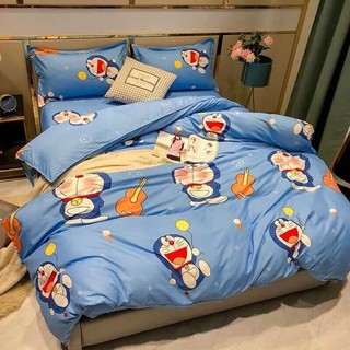 Bộ Chăn Ga 4 Món Nhập Khẩu siêu Hot năm 2024 ( 1 vỏ chăn + 2 vỏ gối + 1 vỏ chăn) Gửi màu ngẫu nhiêu