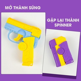 Đồ Chơi Spinner Kết Hợp Súng 3D Có Thể Làm Móc Khóa Chơi Mọi Nơi - Súng Cà Rốt M1911 in 3D Thế Hệ Mới Xoay  Gấp Gọn