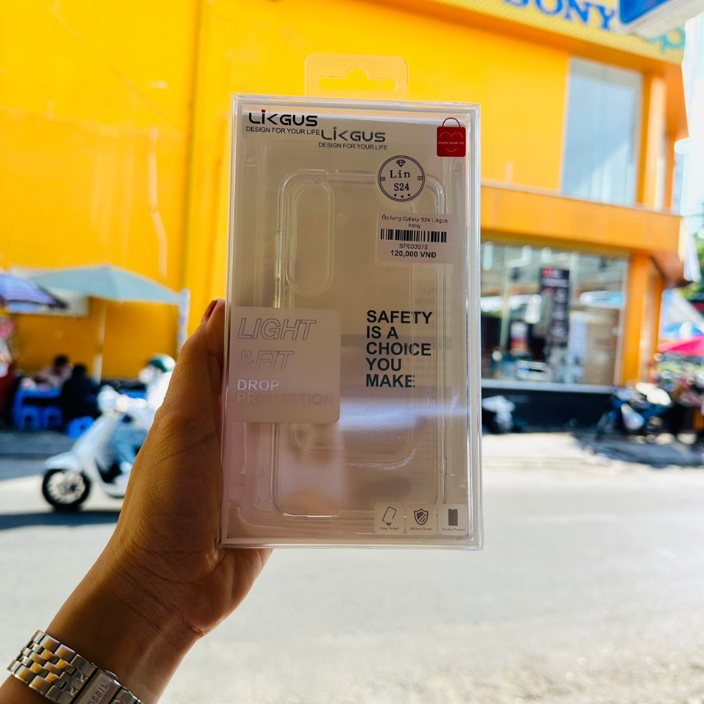 Ốp lưng Galaxy S24 Likgus trong suốt