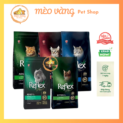 Hạt Reflex, Reflex Plus cho mèo, Hạt cho mèo con và mèo lớn xuất xứ Thổ Nhĩ Kỳ