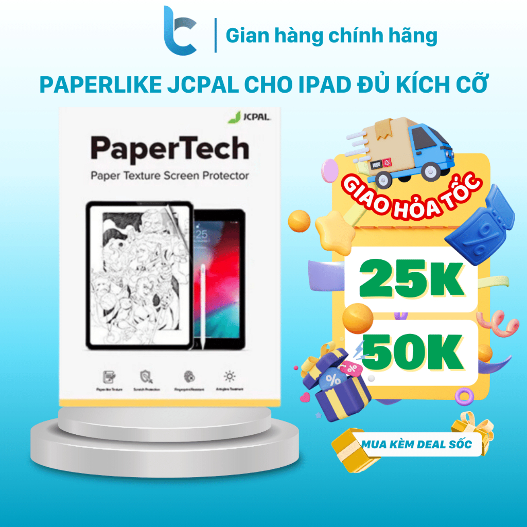 Miếng Dán IPAD Paperlike PaperTech JCPAL Texture