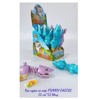 Set 3 chiếc Kẹo đồ chơi Gator Chomp cá mập Shark lò xo