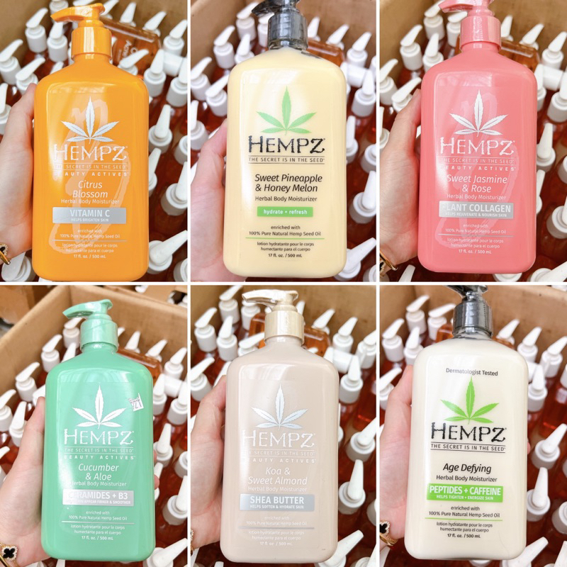 Kem Dưỡng Ẩm hằng ngày Hempz The Secret Is In The Seed 100% thành phần tự nhiên 500ml