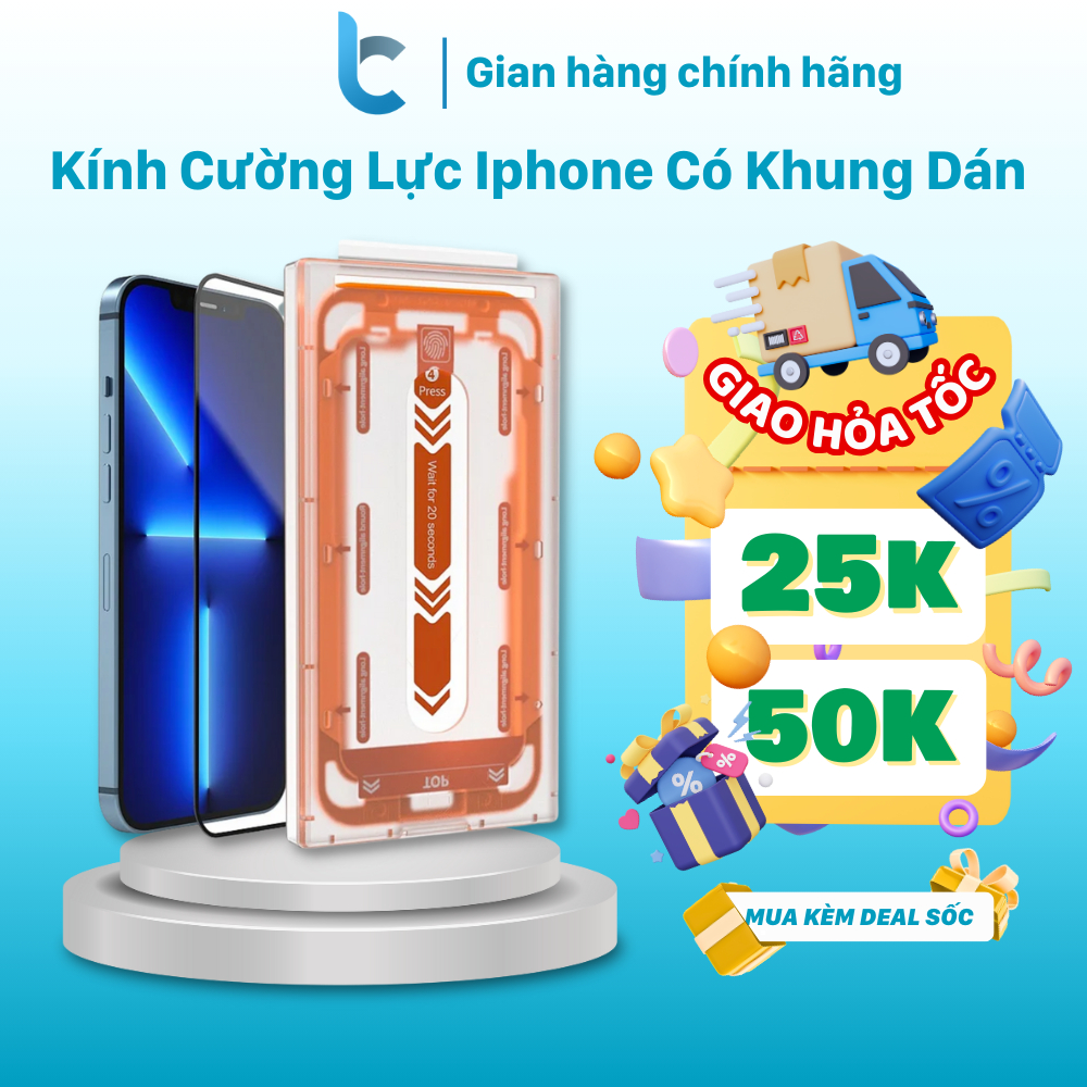 Kính Cường Lực Iphone 2.5D Có Khung Dán WIWU iVista