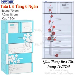 💝Tủ nhựa duy tân 5 Tầng- 6 Ngăn Tabi -L (N70 x R48 x Cao 130) 💝