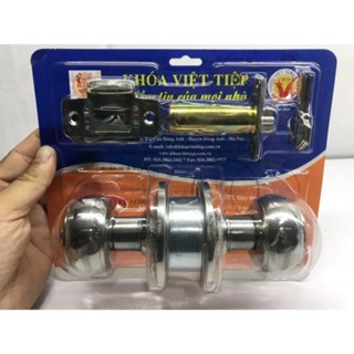 khoá quả đấm việt tiệp 04206 Ổ Khoá Cửa Việt Tiệp Tay Nắm Tròn 04206 cò dài cò ngắn
