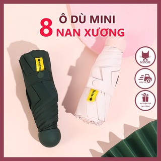 Ô Dù Mini - Dù Đi Mưa Che Nắng Chống Tia UV 8 Nan (Nhiều Màu)