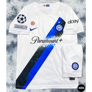 Bộ Áo bóng đá Inter milan sân khách mùa giải 2024 - 2025 hàng super Thailand chuẩn thi đấu bản Fan