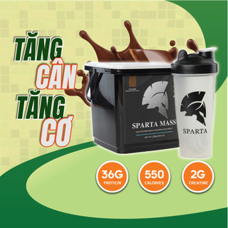 Sữa Tăng Cân Tăng Cơ [Tặng bình lắc Shaker] Sparta Mass - Hộp 2,4kg