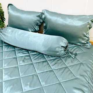 Bộ ga phi lụa - ga phủ không mền( chat chọn màu)