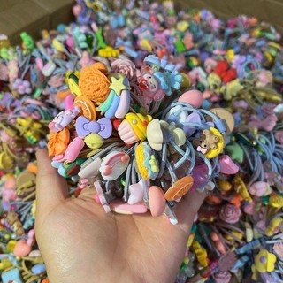 Thun cột tóc cho bé nhiều hình đáng yêu