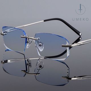 Kính mắt Nam Nữ UMEKO không viền NK68 tròng nhựa siêu cứng độ nét cao chặn ánh sáng xanh chống uv