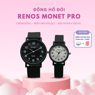 [HỎA TỐC 1H]  Đồng hồ đôi nam nữ Renos Monet Pro cao cấp, tặng người yêu, quà sinh nhật, ngày kỉ niệm CP02