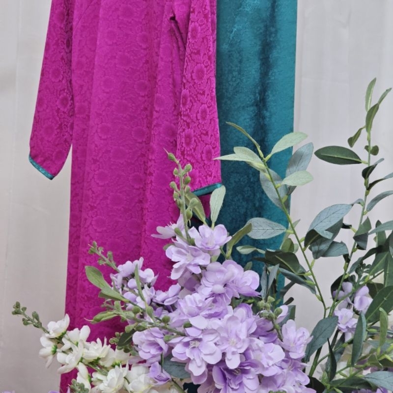 🥰 Áo dài dáng xuông phong cánh nhẹ nhàng cách điệu phom rộng chật vải đẹp thêu sắc nét