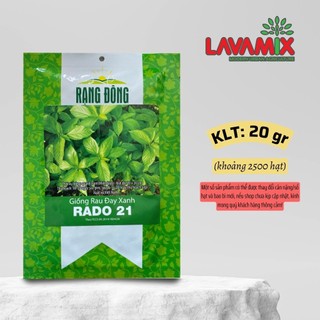 Hạt giống Rau Đay Xanh Rado 21 (20g~2500 hạt) hiệu Rạng Đông chịu nhiệt tốt, dễ chăm sóc | Green House