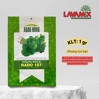 Hạt giống Rau Má Lá Lớn Rado 157 (1g~500 hạt) hiệu Rạng Đông trồng quanh năm, sinh trưởng khỏe | Green House